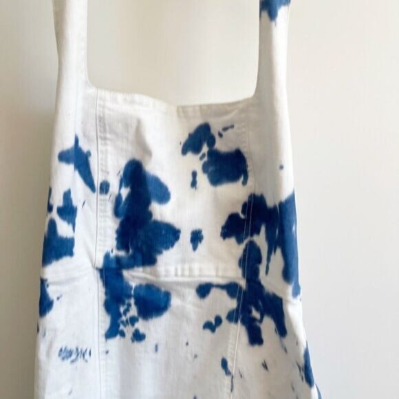 Show Me Your Mumu Jean Smocked Halter Tie Dye Mini Dress Size Large - Picture 3 of 11